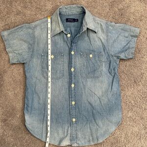 Light Denim Polo by Ralph Lauren Light Denim Short-Sleeve Button-Down Shirt